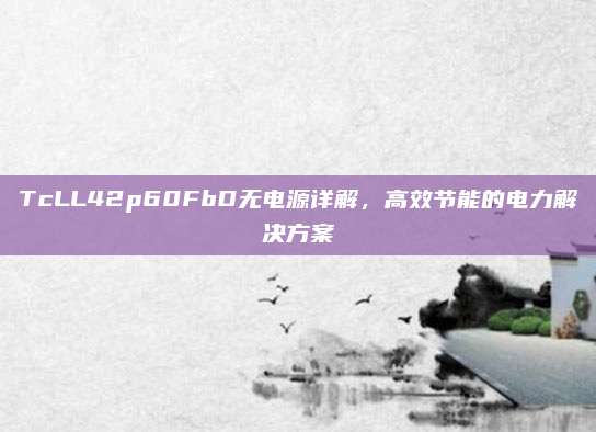 TcLL42p60FbD无电源详解,高效节能的电力解决方案