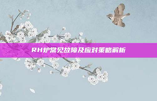 RH炉常见故障及应对策略解析