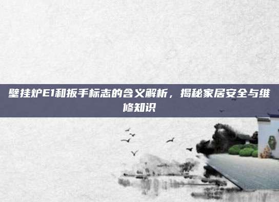 壁挂炉E1和扳手标志的含义解析,揭秘家居安全与维修知识