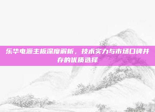 乐华电源主板深度解析,技术实力与市场口碑并存的优质选择