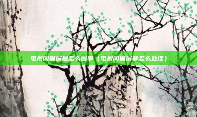 电视闪黑屏是怎么回事（电视闪黑屏幕怎么处理）