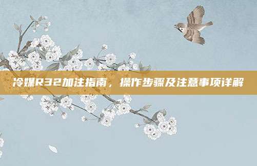 冷媒R32加注指南,操作步骤及注意事项详解
