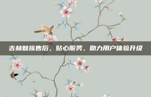 吉林魅族售后,贴心服务,助力用户体验升级
