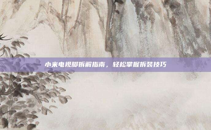 小米电视脚拆解指南,轻松掌握拆装技巧