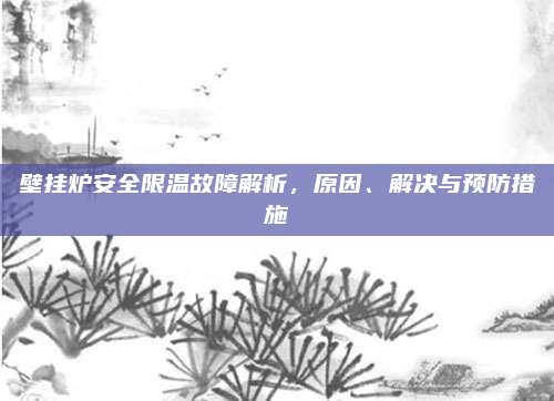 壁挂炉安全限温故障解析,原因、解决与预防措施