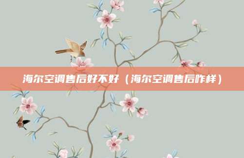 海尔空调售后好不好（海尔空调售后咋样）