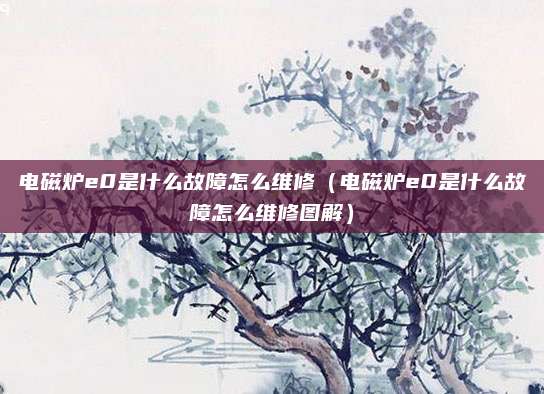 电磁炉e0是什么故障怎么维修(电磁炉e0是什么故障怎么维修图解)