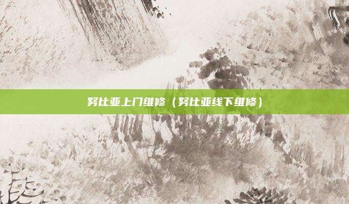 努比亚上门维修（努比亚线下维修）