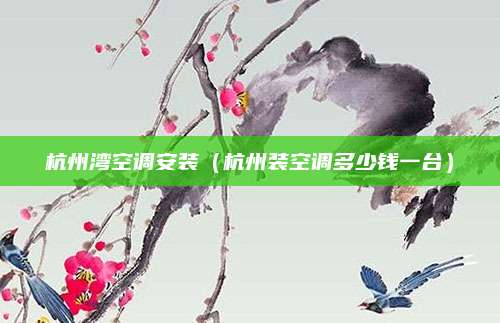 杭州湾空调安装（杭州装空调多少钱一台）