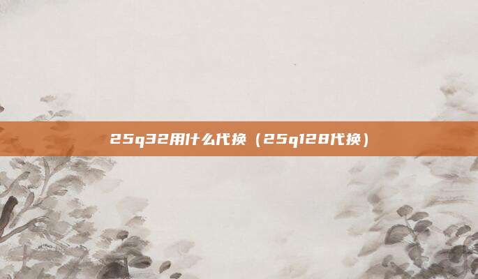 25q32用什么代换（25q128代换）