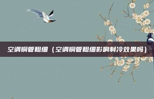 空调铜管粗细(空调铜管粗细影响制冷效果吗)