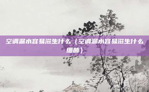空调漏水容易滋生什么(空调漏水容易滋生什么细菌)