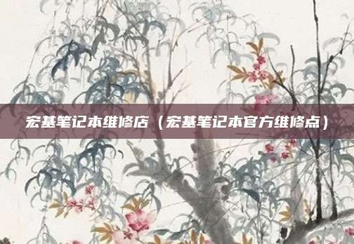 宏基笔记本维修店（宏基笔记本官方维修点）