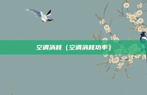 空调消耗（空调消耗功率）