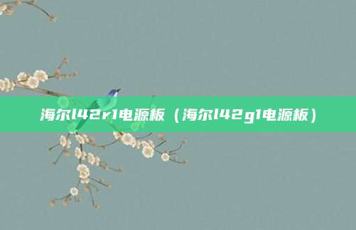 海尔l42r1电源板(海尔l42g1电源板)