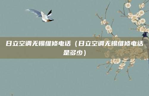 日立空调无锡维修电话（日立空调无锡维修电话是多少）