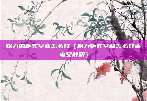格力的柜式空调怎么样（格力柜式空调怎么样省电又舒服）