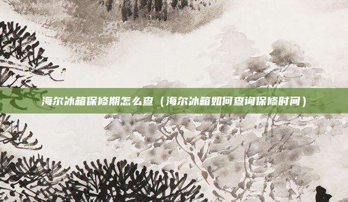 海尔冰箱保修期怎么查（海尔冰箱如何查询保修时间）
