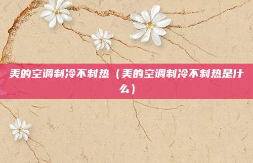 美的空调制冷不制热（美的空调制冷不制热是什么）