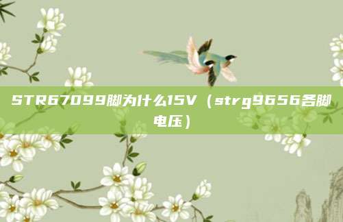 STR67099脚为什么15V（strg9656各脚电压）