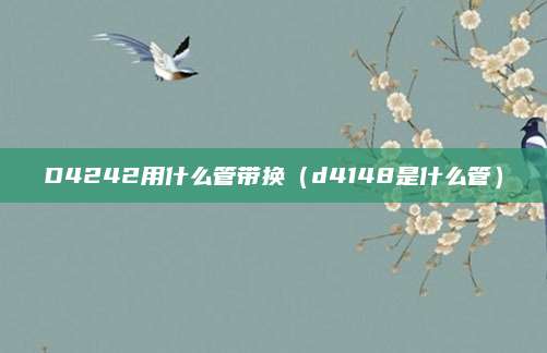 D4242用什么管带换(d4148是什么管)