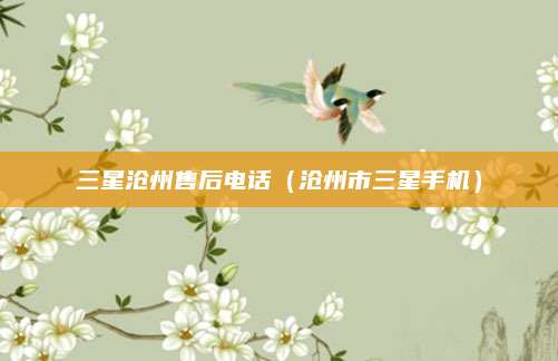 三星沧州售后电话（沧州市三星手机）
