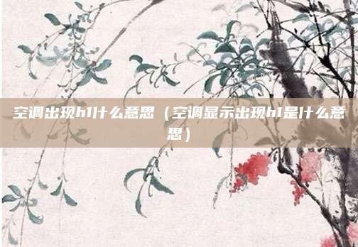 空调出现h1什么意思（空调显示出现h1是什么意思）