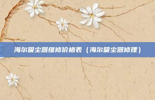 海尔吸尘器维修价格表（海尔吸尘器修理）
