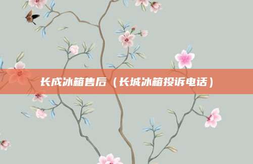 长成冰箱售后（长城冰箱投诉电话）