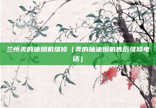 兰州美的油烟机维修(美的抽油烟机售后维修电话)