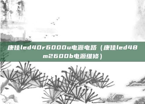康佳led40r6000u电源电路（康佳led48m2600b电源维修）
