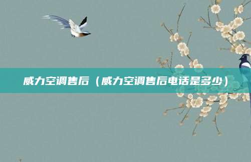威力空调售后（威力空调售后电话是多少）