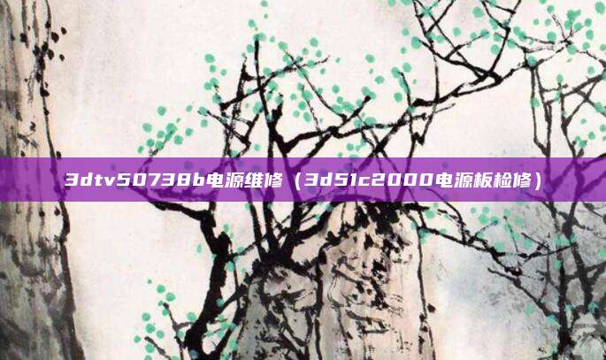 3dtv50738b电源维修（3d51c2000电源板检修）