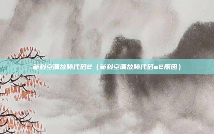 新科空调故障代码2（新科空调故障代码e2原因）
