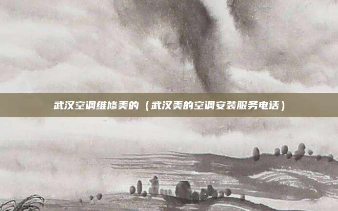 武汉空调维修美的（武汉美的空调安装服务电话）