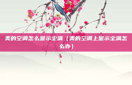 美的空调怎么显示尘满（美的空调上显示尘满怎么办）