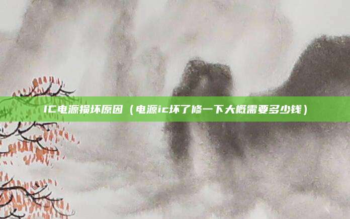 IC电源损坏原因（电源ic坏了修一下大概需要多少钱）