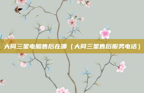 大同三星电脑售后在哪（大同三星售后服务电话）