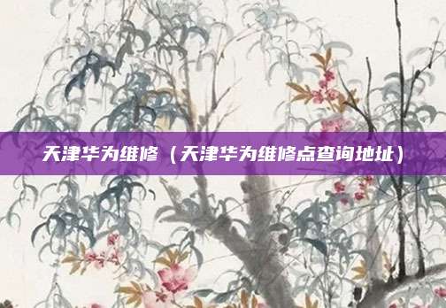 天津华为维修(天津华为维修点查询地址)