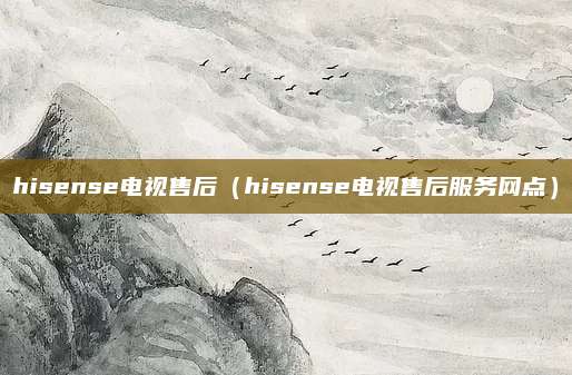 hisense电视售后(hisense电视售后服务网点)