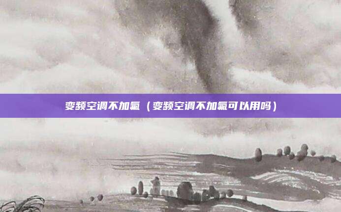 变频空调不加氟（变频空调不加氟可以用吗）