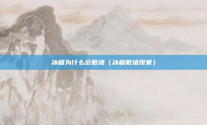 冰箱为什么会脏堵（冰箱脏堵现象）