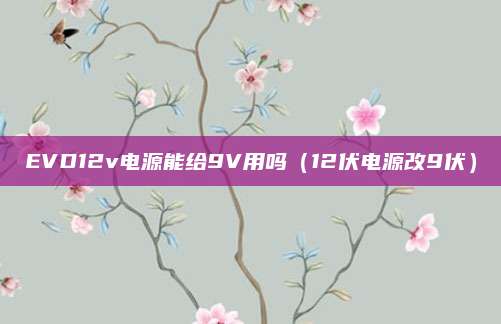 EVD12v电源能给9V用吗（12伏电源改9伏）