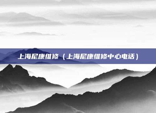 上海尼康维修(上海尼康维修中心电话)