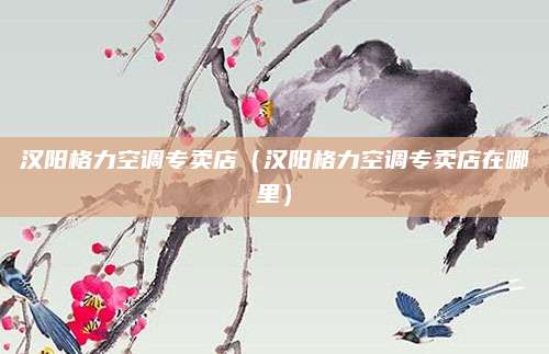 汉阳格力空调专卖店(汉阳格力空调专卖店在哪里)