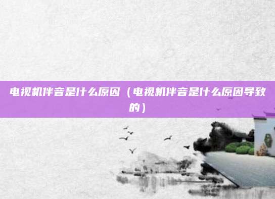 电视机伴音是什么原因（电视机伴音是什么原因导致的）