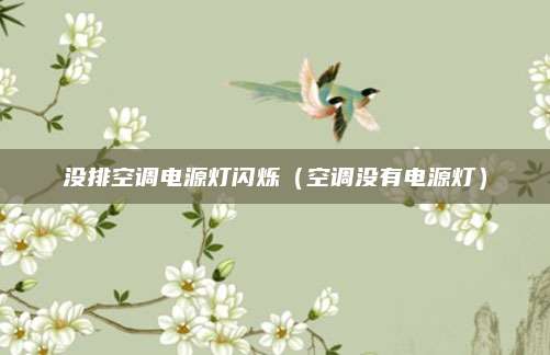 没排空调电源灯闪烁（空调没有电源灯）
