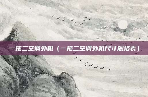 一拖二空调外机（一拖二空调外机尺寸规格表）