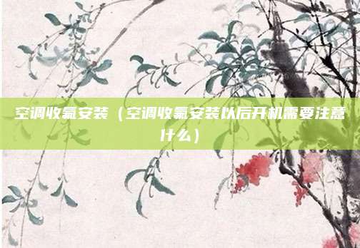 空调收氟安装（空调收氟安装以后开机需要注意什么）