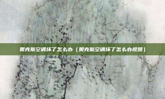 奥克斯空调坏了怎么办（奥克斯空调坏了怎么办视频）